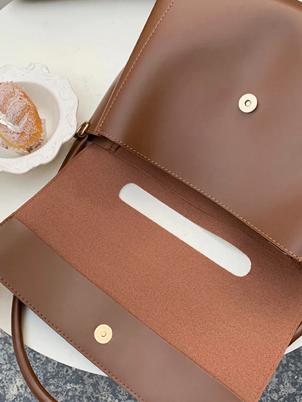 Casual Simple Chic Solid Color Shoulder Bag - Image 10