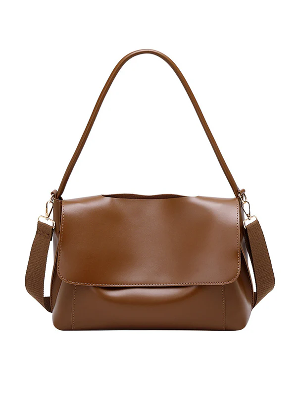 Casual Simple Chic Solid Color Shoulder Bag - Image 13