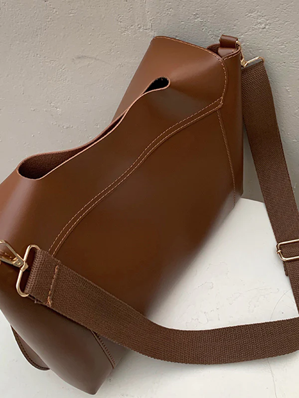 Casual Simple Chic Solid Color Shoulder Bag - Image 9