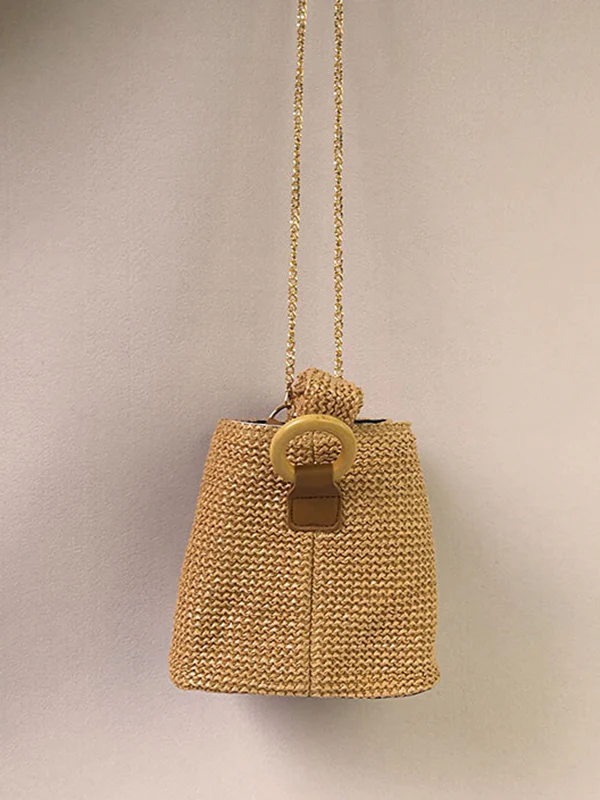 Casual Simple Weave Handbag - Image 6