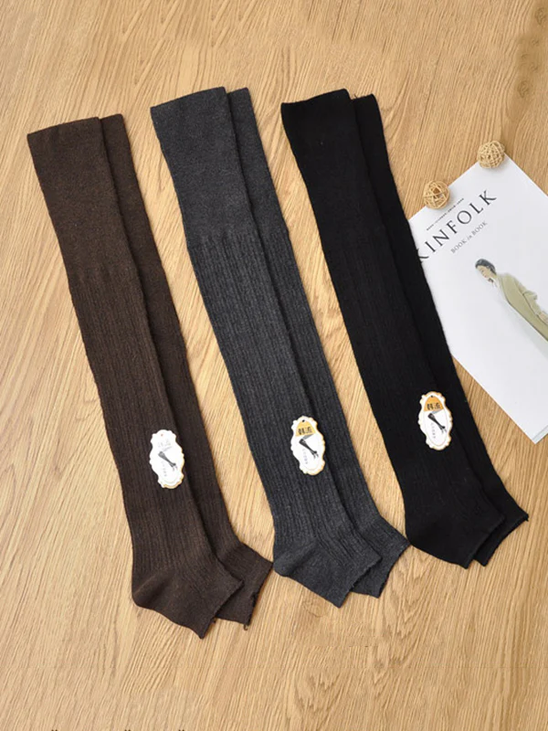 Casual Skinny Keep Warm Solid Color Leg Warmers Accessories - Image 13