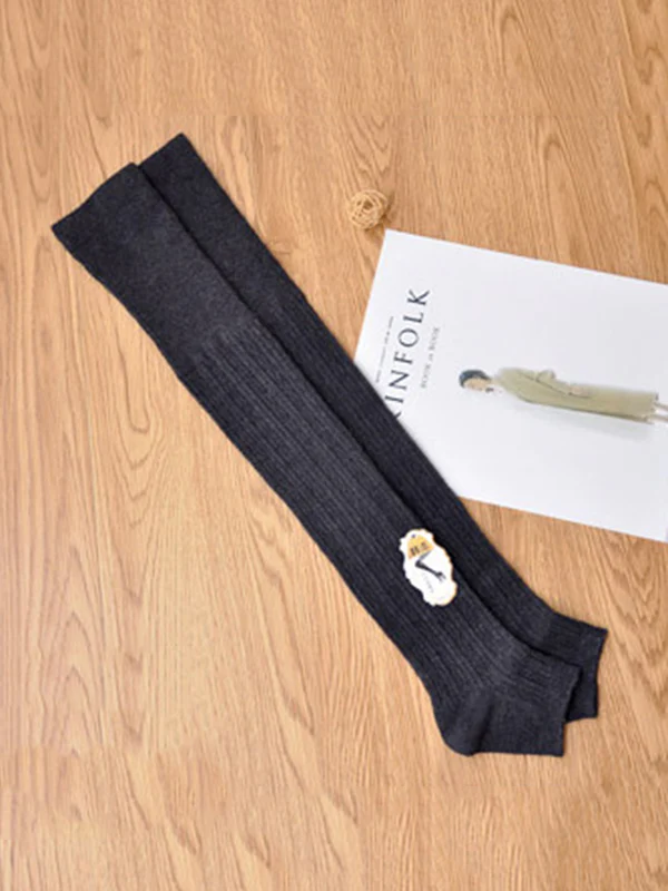 Casual Skinny Keep Warm Solid Color Leg Warmers Accessories - Image 15