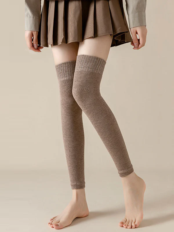 Casual Skinny Keep Warm Solid Color Leg Warmers Accessories - Image 11