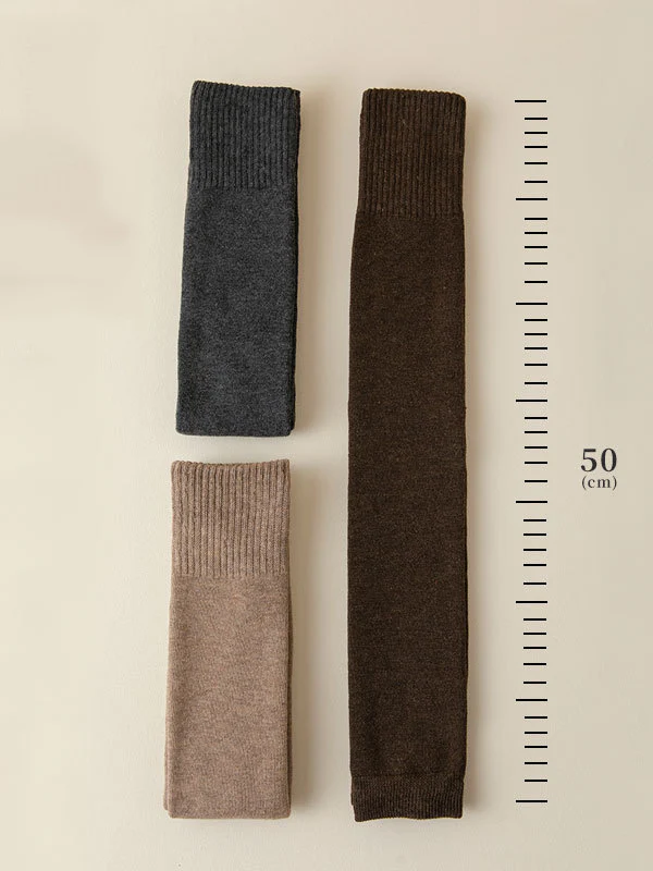 Casual Skinny Keep Warm Solid Color Leg Warmers Accessories - Image 19