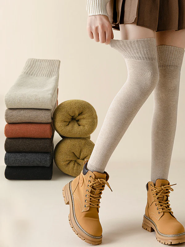 Casual Skinny Keep Warm Solid Color Leg Warmers Accessories - Image 2