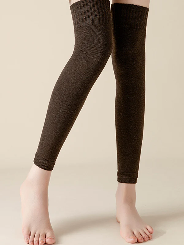 Casual Skinny Keep Warm Solid Color Leg Warmers Accessories - Image 4