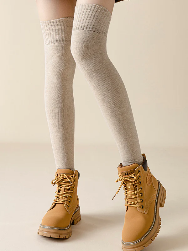 Casual Skinny Keep Warm Solid Color Leg Warmers Accessories - Image 5