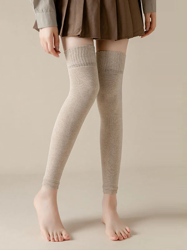 Casual Skinny Keep Warm Solid Color Leg Warmers Accessories - Image 6