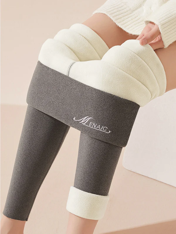 Casual Skinny Leg Letter Print Solid Color Leggings - Image 3