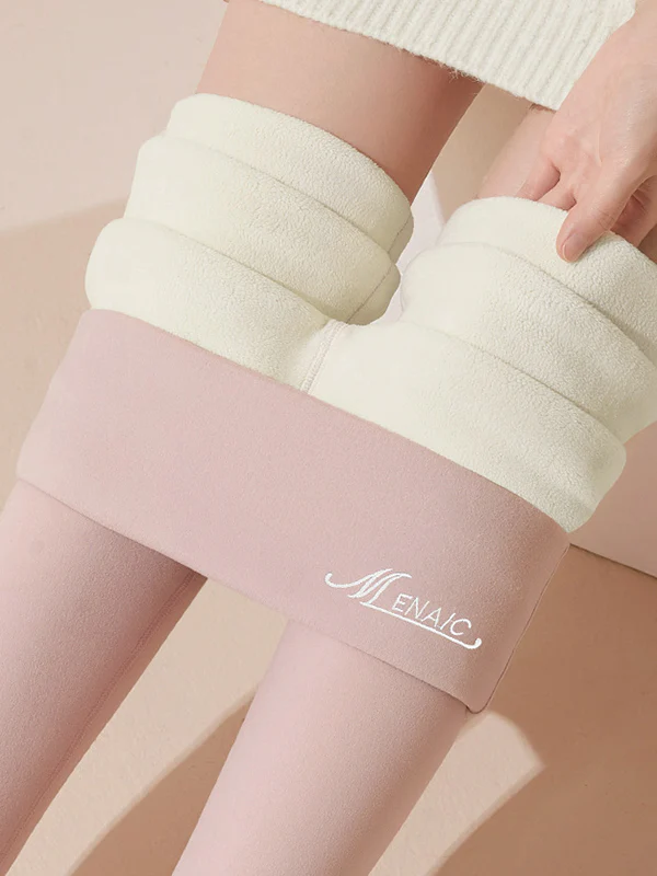 Casual Skinny Leg Letter Print Solid Color Leggings - Image 4