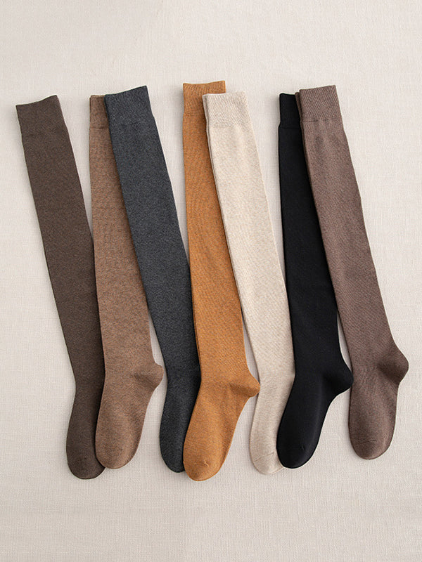 Casual Skinny Leg Solid Color Stockings Accessories - Image 16