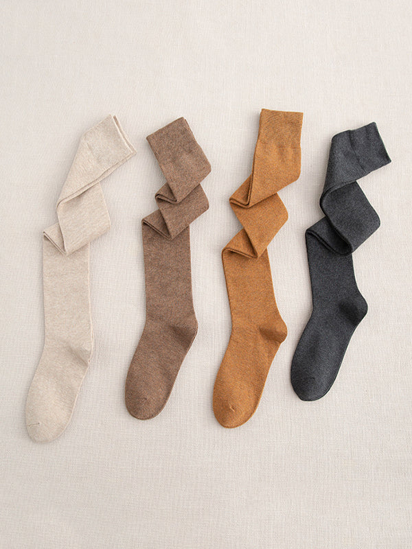 Casual Skinny Leg Solid Color Stockings Accessories - Image 17