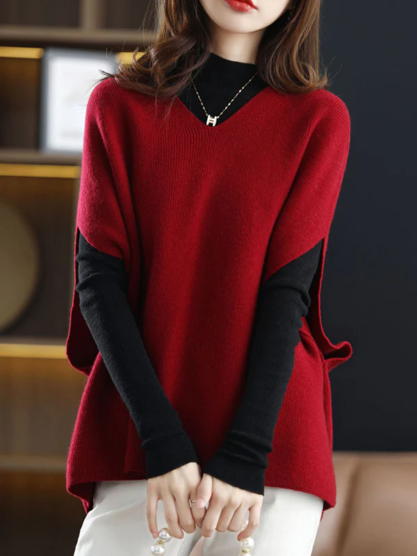 Casual Sleeveless Loose Solid Color V-Neck Vest Top - Image 15
