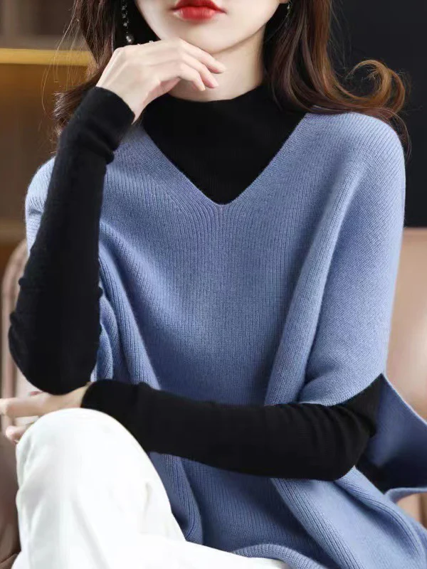 Casual Sleeveless Loose Solid Color V-Neck Vest Top - Image 6