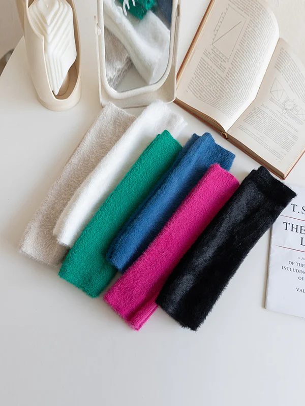 Casual Solid Color Arm Warmers Accessories - Image 14