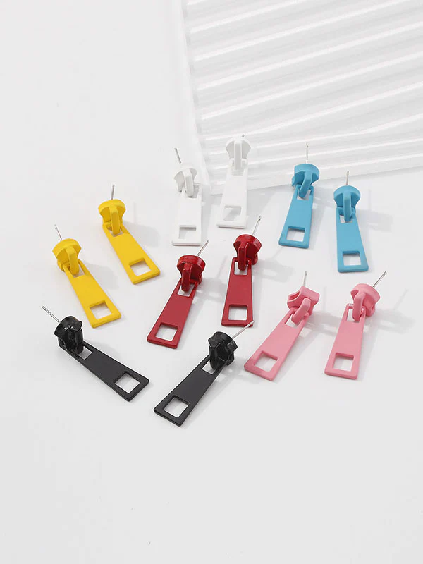 Casual Solid Color Earrings Accessories - Image 2
