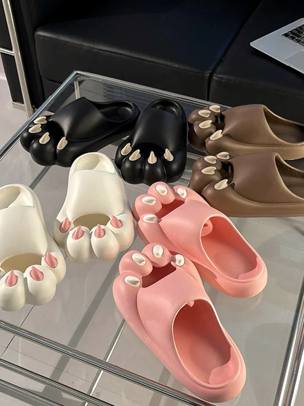 Cat Paw Shape Hollow Slippers - Image 10
