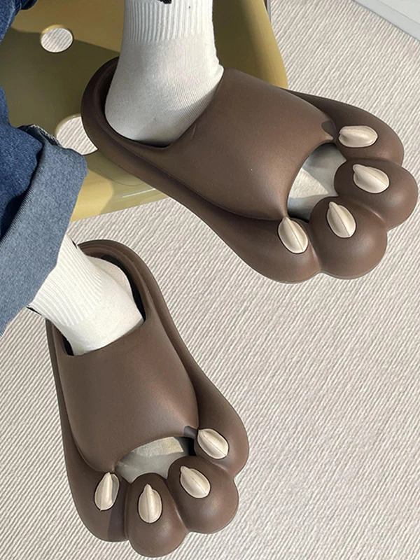 Cat Paw Shape Hollow Slippers - Image 4