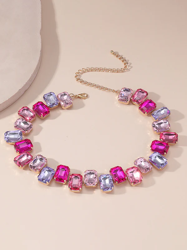 Chains Contrast Color Necklaces Accessories - Image 17