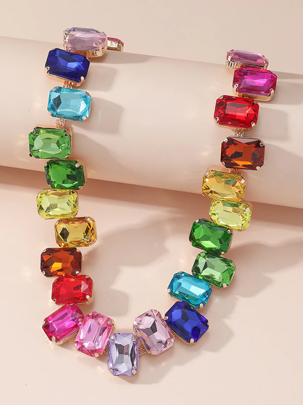 Chains Contrast Color Necklaces Accessories - Image 20