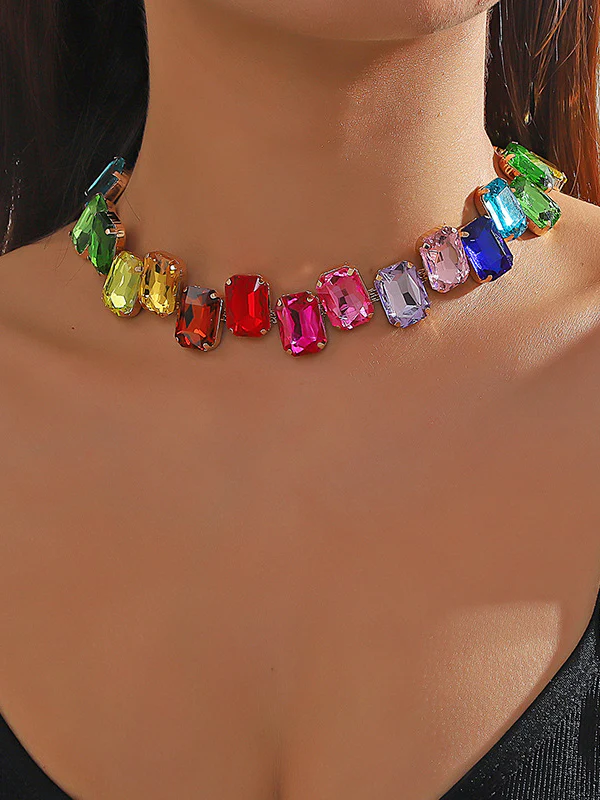 Chains Contrast Color Necklaces Accessories - Image 6