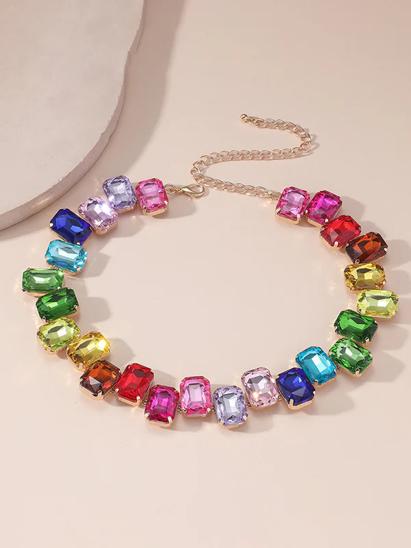 Chains Contrast Color Necklaces Accessories - Image 9