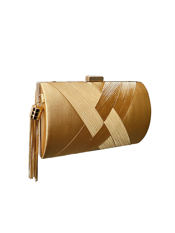 Chains Contrast Color Tasseled Banquet Handbags - Image 11