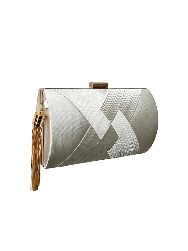 Chains Contrast Color Tasseled Banquet Handbags - Image 12