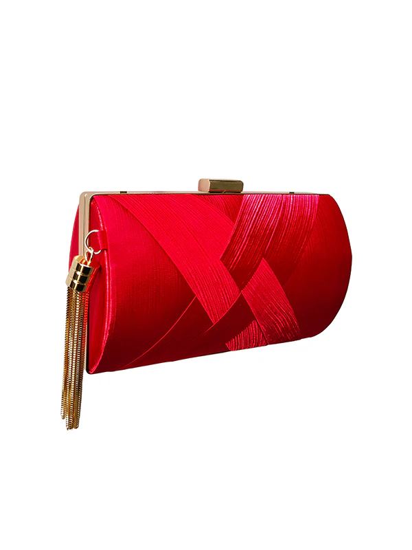 Chains Contrast Color Tasseled Banquet Handbags - Image 13