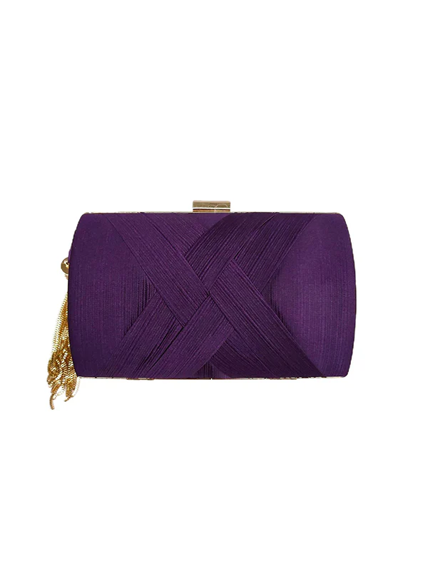 Chains Contrast Color Tasseled Banquet Handbags - Image 16