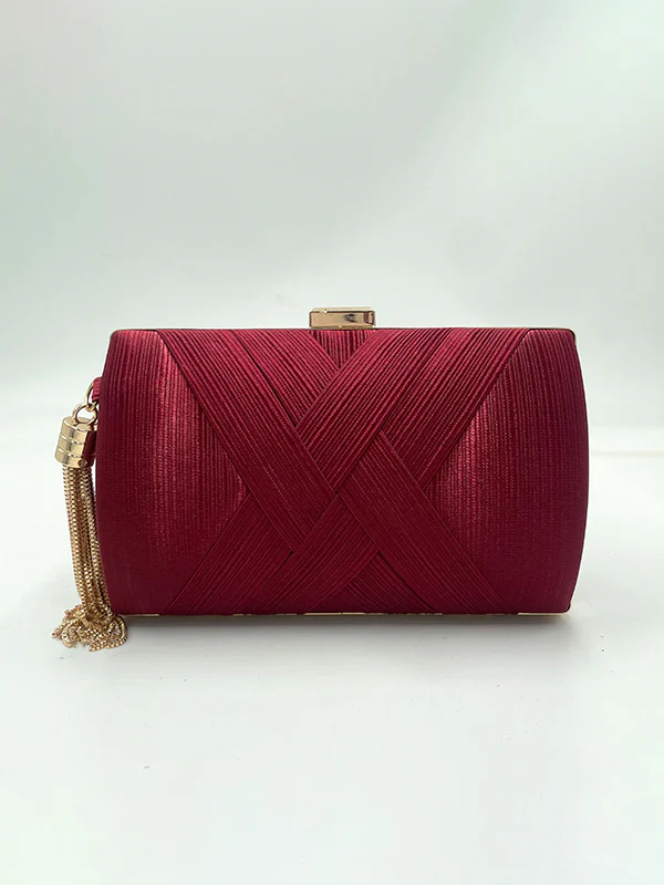 Chains Contrast Color Tasseled Banquet Handbags - Image 6