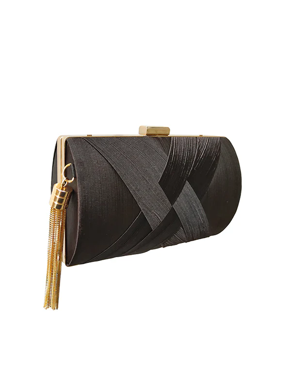 Chains Contrast Color Tasseled Banquet Handbags - Image 9