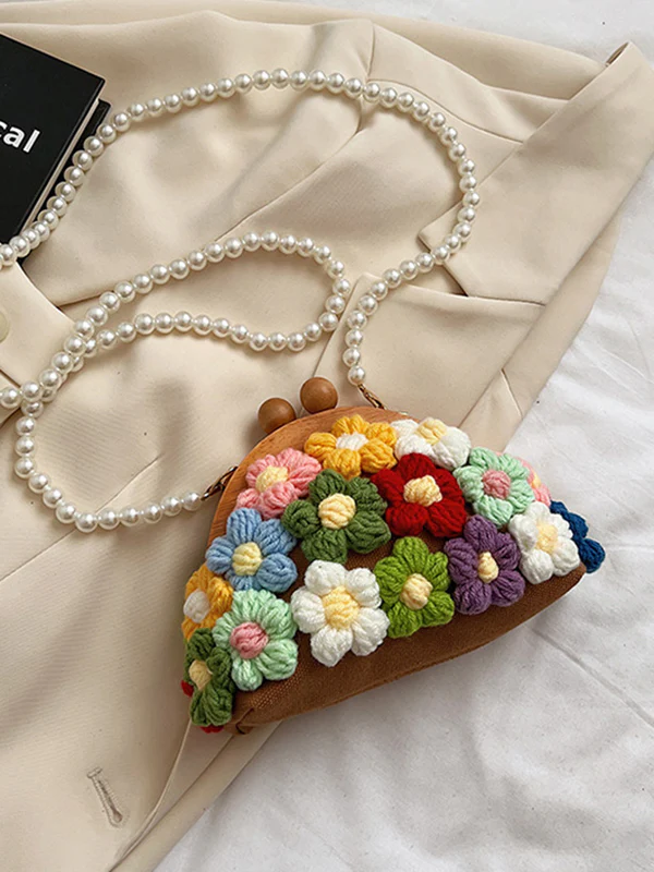 Chains Flower Shape Crossbody Bags Handbags - Image 10