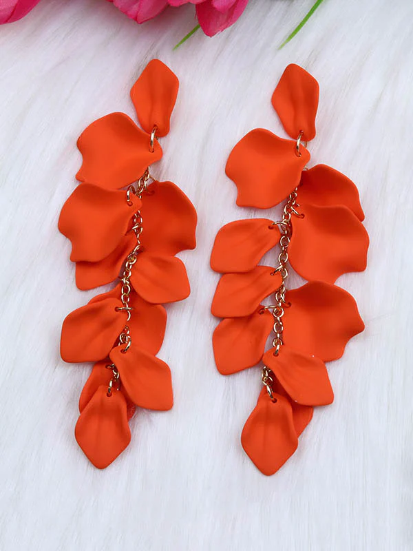 Chains Flower Shape Earrings Accessories - Image 15