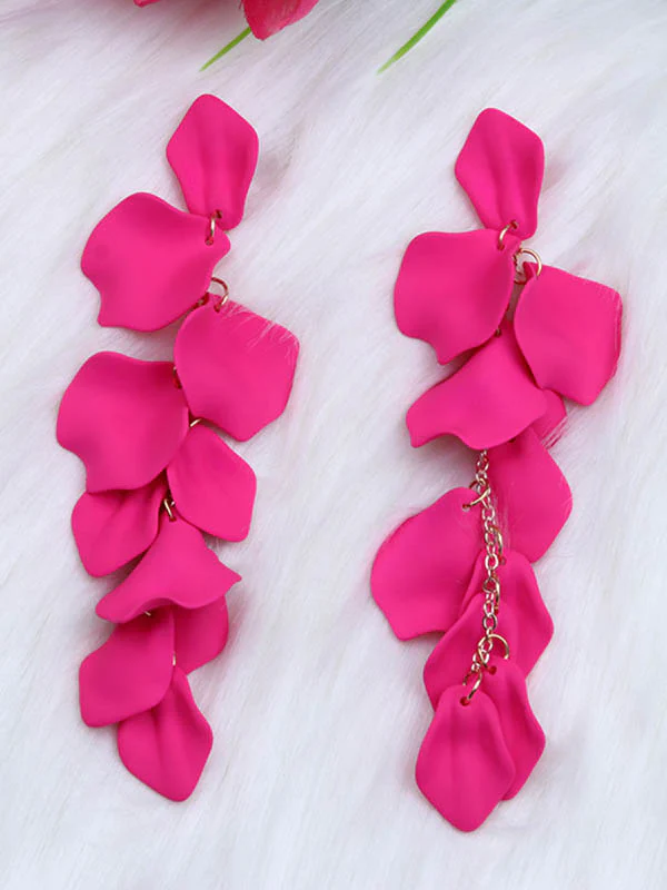 Chains Flower Shape Earrings Accessories - Image 2