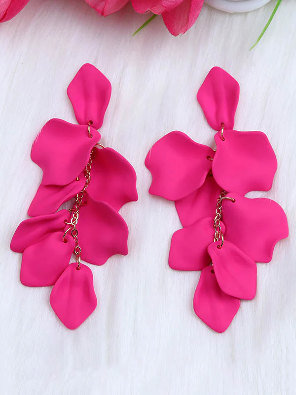 Chains Flower Shape Earrings Accessories - Image 3