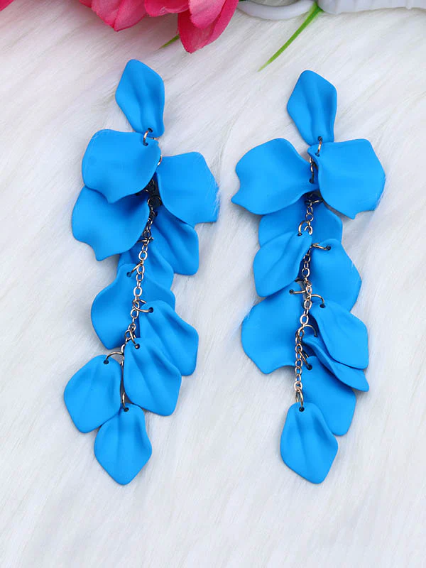 Chains Flower Shape Earrings Accessories - Image 9
