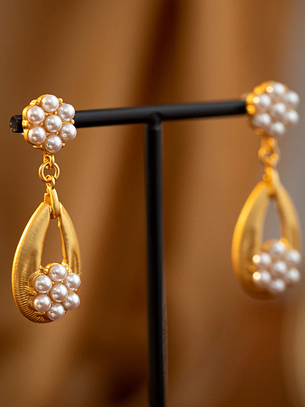 Chains Flower Shape Earrings Accessories - Image 3