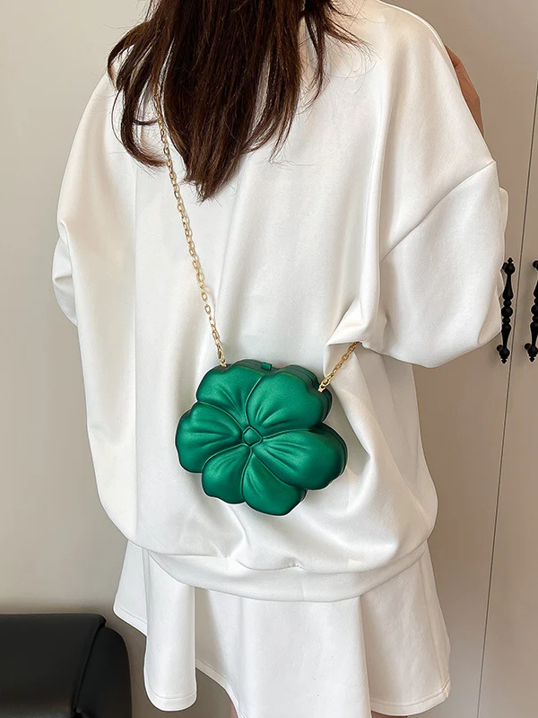Chains Flower Shape Shiny Crossbody Bags - Image 10