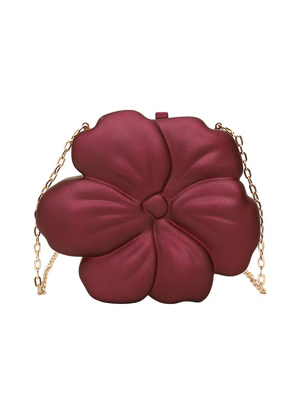 Chains Flower Shape Shiny Crossbody Bags - Image 13