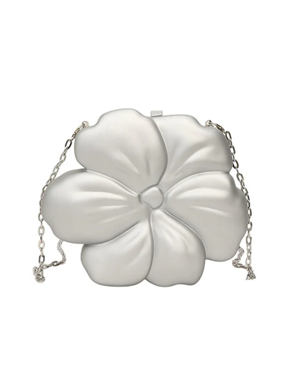 Chains Flower Shape Shiny Crossbody Bags - Image 14