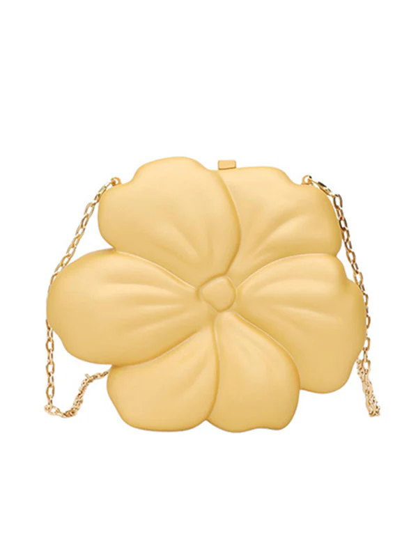 Chains Flower Shape Shiny Crossbody Bags - Image 15