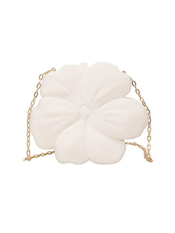 Chains Flower Shape Shiny Crossbody Bags - Image 16