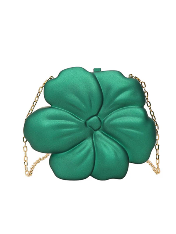 Chains Flower Shape Shiny Crossbody Bags - Image 18