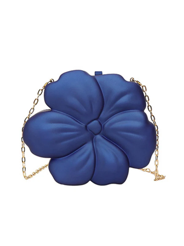 Chains Flower Shape Shiny Crossbody Bags - Image 19