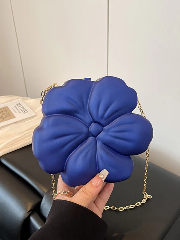 Chains Flower Shape Shiny Crossbody Bags - Image 4