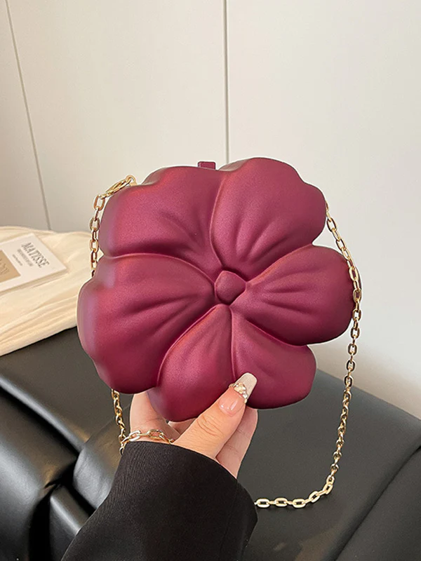 Chains Flower Shape Shiny Crossbody Bags - Image 6
