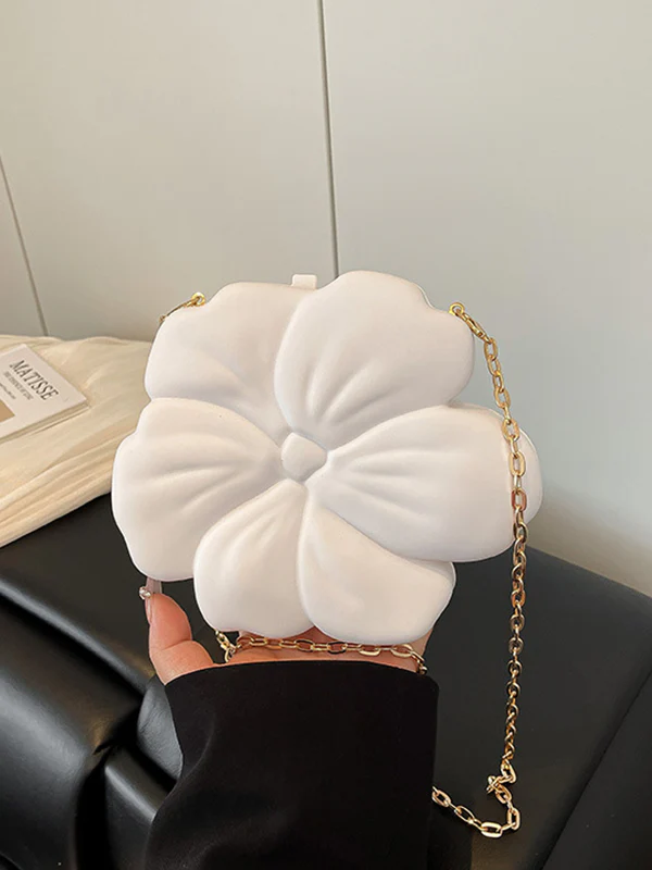 Chains Flower Shape Shiny Crossbody Bags - Image 7