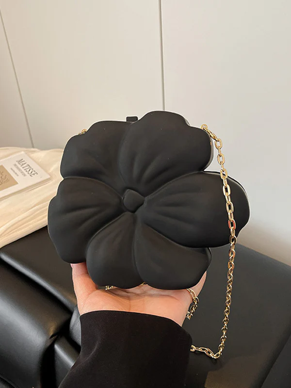 Chains Flower Shape Shiny Crossbody Bags - Image 8