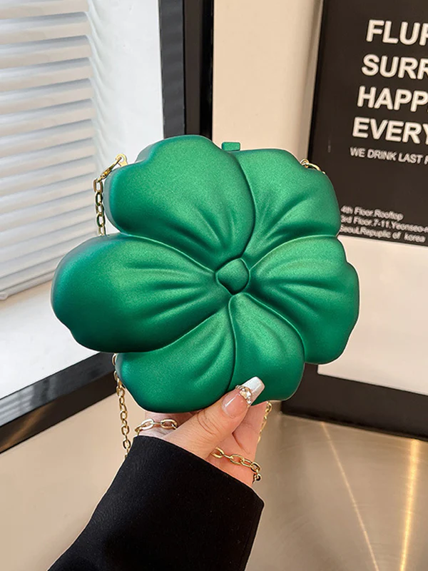 Chains Flower Shape Shiny Crossbody Bags - Image 9